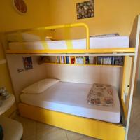 Letto con soppalco +Scivania MORETTI COMPACT