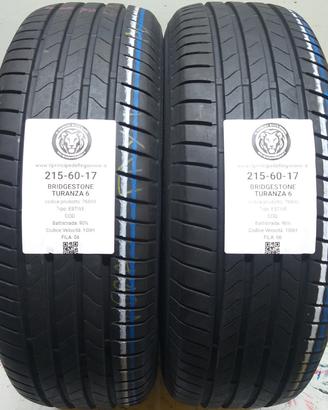 2 GOMME 215 60 17 BRIDGESTONE A76840