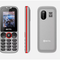 Cellulare MKTEL M2023 Grigio Rosso 1.77" 800 mAh