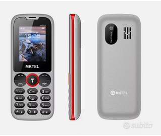 Cellulare MKTEL M2023 Grigio Rosso 1.77" 800 mAh