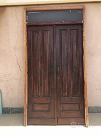 Portoncino ingresso in legno massello