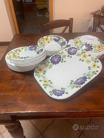 Servizio richard ginori decoro a mano
