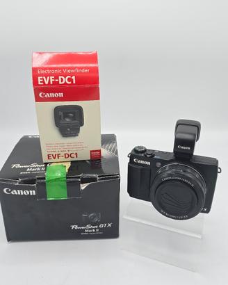 CANON POWERSHOT G1X MARK II + EVF-DC1