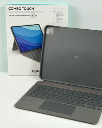 logitech combo touch per ipad pro 12,9 pol 5/6 gen