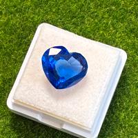 Zaffiro blu 10.90 ct taglio Cuore certificato