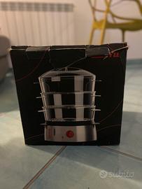 Vaporiera Girmi PC20 inox 1000W 3 cestelli NUOVA