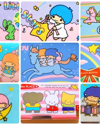 VINTAGE 1980 fake Sanrio Little Twin Stars Astucci