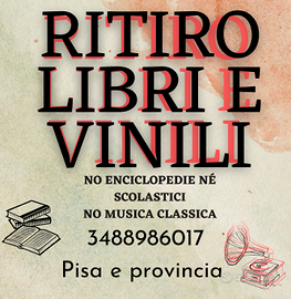 Ritiro libri e dischi in vinile.