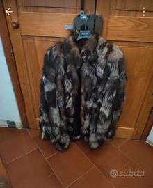 pelliccia corta pelo lungo tonalitª grigio blu vis