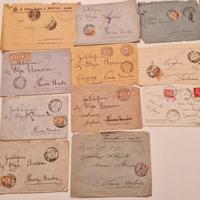 francobolli regno d'italia su buste tassate