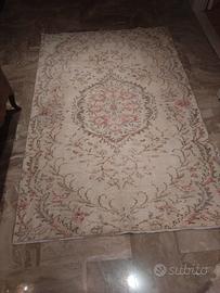 tappeto persiano vintage scolorito nuovo 130x200