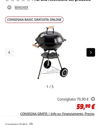 Barbecue bergner nuovo
