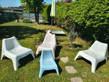 4 sedie da giardino IKEA 