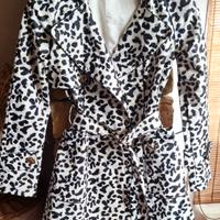 Elegante trench cappotto leopardato ,M