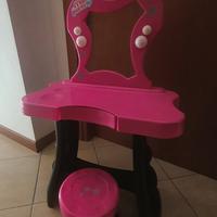 Specchiera bambina con sgabello