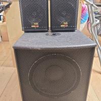 Subwoofer Audiodesign + satelliti Proel