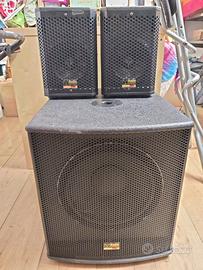 Subwoofer Audiodesign + satelliti Proel