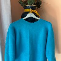 maglione lana azzurro