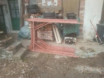 lotto 9 cavalletti più  barre 