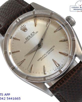 ROLEX  Oyster Perpetual 6569 Soleil silver dial