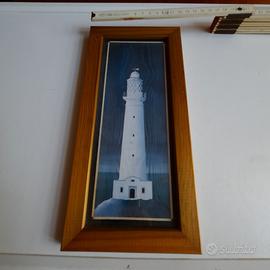Quadretto in legno con faro