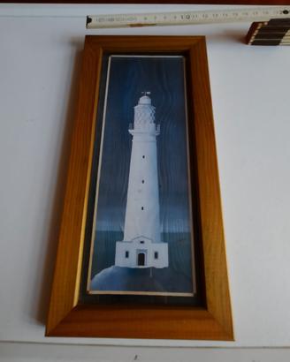 Quadretto in legno con faro