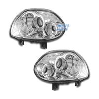 FARI PER RENAULT CLIO 98-01 ANGEL EYES FONDO CROMA