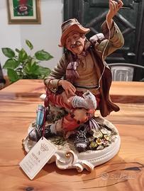 Statuetta pescatore in porcellana di Altamura