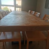 Tavolo in legno massello  + sedie 