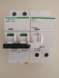 INTERRUTTORE SALVAVITA SCHNEIDER 30A ICH80 NUOVO