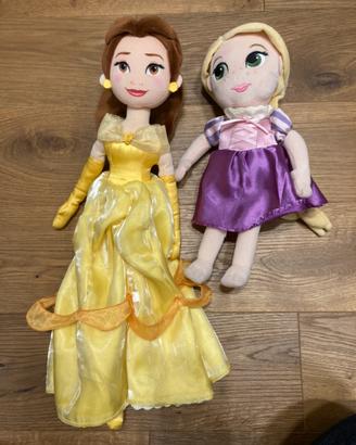 Pelouche Belle e Rapunzel originali Disney