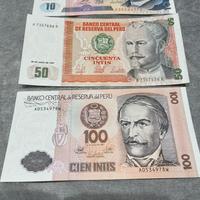 Banconote banca central del Peru