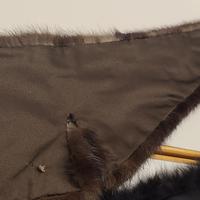 Lotto 2 Colli Pelliccia Vintage, Marrone e Nero