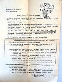 Volantino parrocchiale anno 1974 pezzo raro