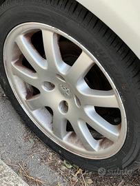 Ruote 205/45 R16 nuove + cerchi originali 206cc