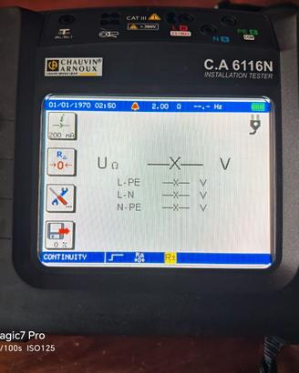 Tester per impianti elettrici C.A 6116N