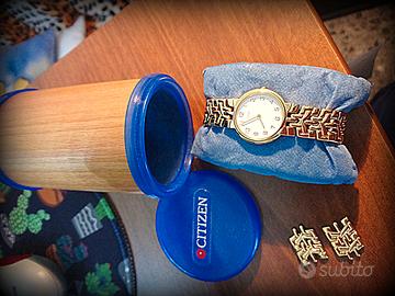 Orologio Citizen donna placcato oro lucido. Nuovo