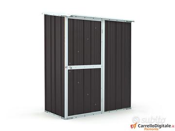 Casetta box giardino in Acciaio 155x100cm nero