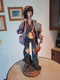 Statua in ceramica smaltata Perconte di Sciacca