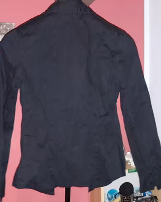 Camicia nera sancrata donna Tg S - Nuova