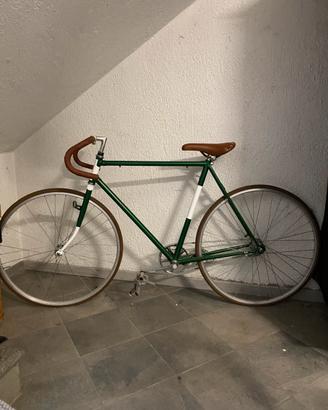 Bici da uomo a scatto fisso con contro pedale