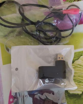 Bluetooth+multipla+cavo jack con USB femmina