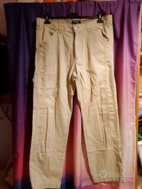 pantaloni casual beige