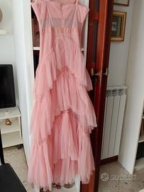 Abito di tulle rosa antico