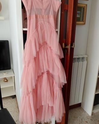 Abito di tulle rosa antico