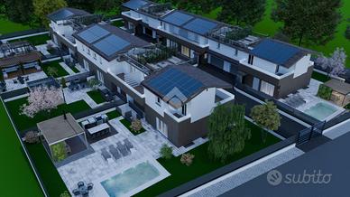 VILLA A SCHIERA A MONZA