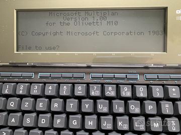 ROM Multiplan V1.0 per Olivetti M10