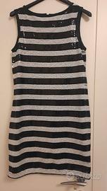 Abito donna nero e bianco tag 44