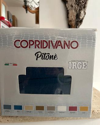 Copridivano 4 posti blu