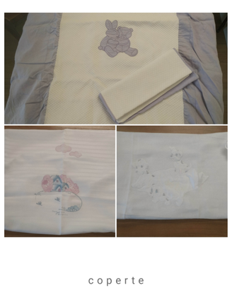 NUOVE Coperte per lettino sbarre
